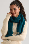  baby alpaca scarf - jade green - fair trade - ethically made - fair indigo