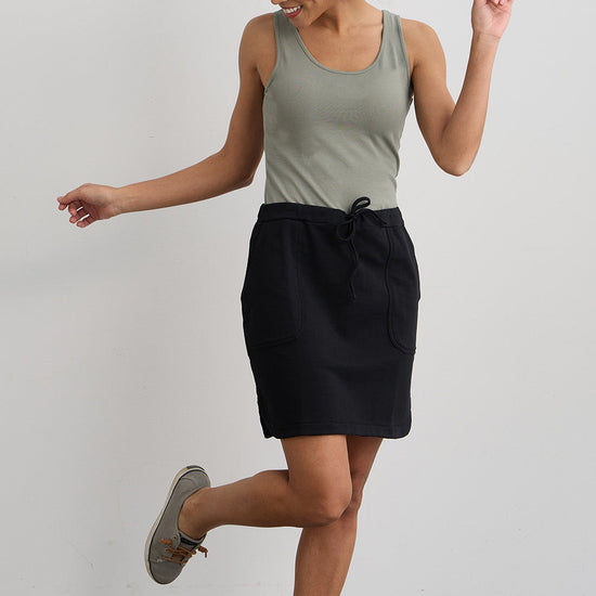 womens organic reversible neck 2 in 1 tank - sage green - fair indigo fair trade ethically made