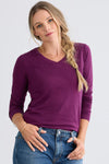 Women's Organic Long Sleeve V-Neck T-Shirt