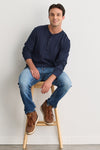 Men's Luxe 100% Organic Cotton Long Sleeve Henley