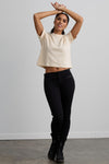 womens organic cotton cropped tee