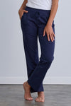 organic 100% cotton knit pants - fair indigo