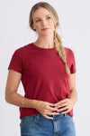 Women's Ultra 100% Organic Cotton Relaxed Crew Neck T-shirt