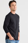 Men's Ultra 100% Organic Cotton Long Sleeve Crew Neck T-shirt