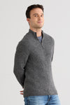 Men's Baby Alpaca Quarter Zip Pullover Sweater