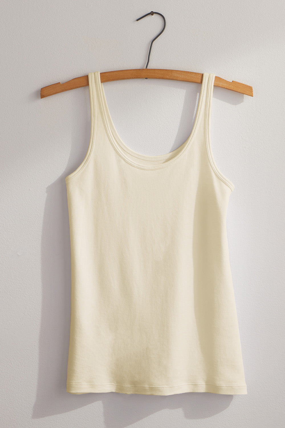 womens 100% organic pima cotton tank top -undyed natural - fair trade ethically made