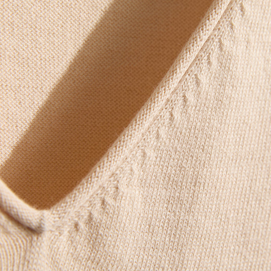 womens relaxed fit organic v-neck sweaters - dye free - undyed - fair indigo ethically made