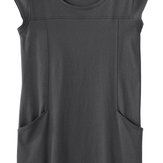 womens organic all cotton pocket tunic - fair indigo - ethically made fair trade