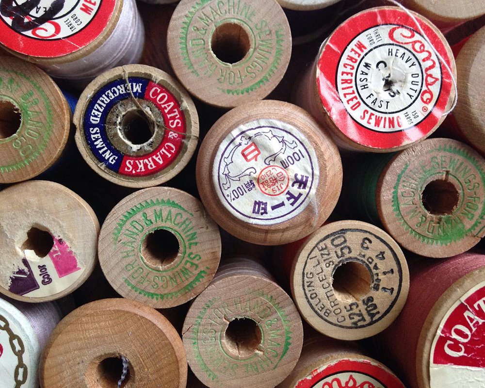 Spools of thread
