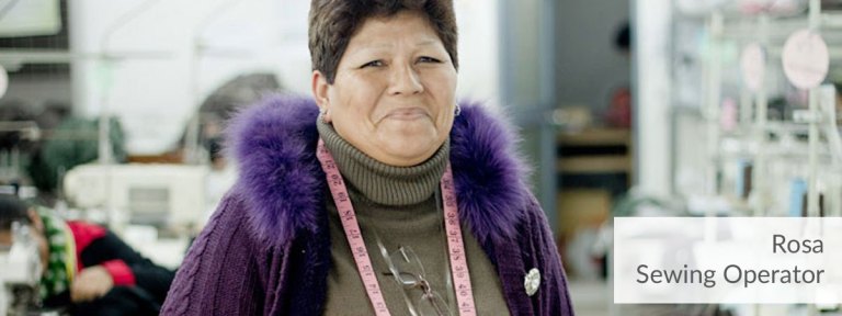 Rosa, sewing operator